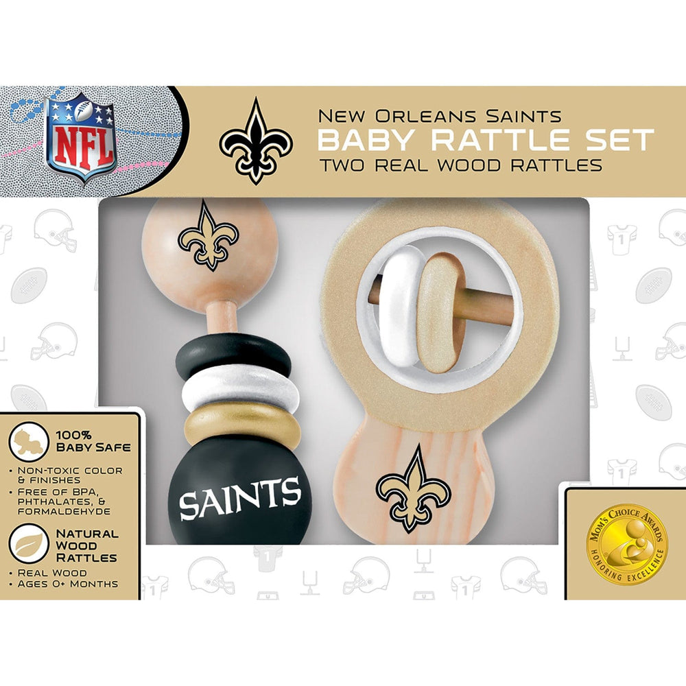 New Orleans Saints - Baby Rattles 2-Pack (ONLINE ORDER ONLY)