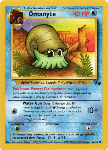 Omanyte (52/62) [Fossil Unlimited] (Online Only)