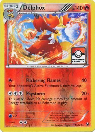 Delphox (13/124) (League Promo) [XY: Fates Collide] (Online Only)