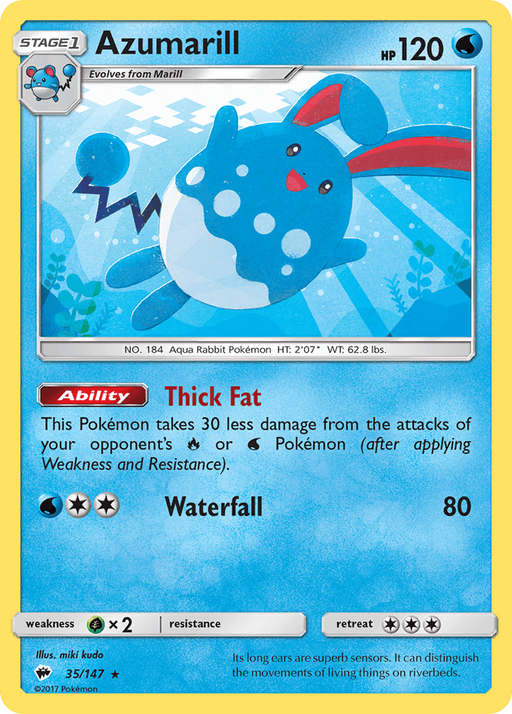 Azumarill (35/147) [Sun & Moon: Burning Shadows] (Online Only)