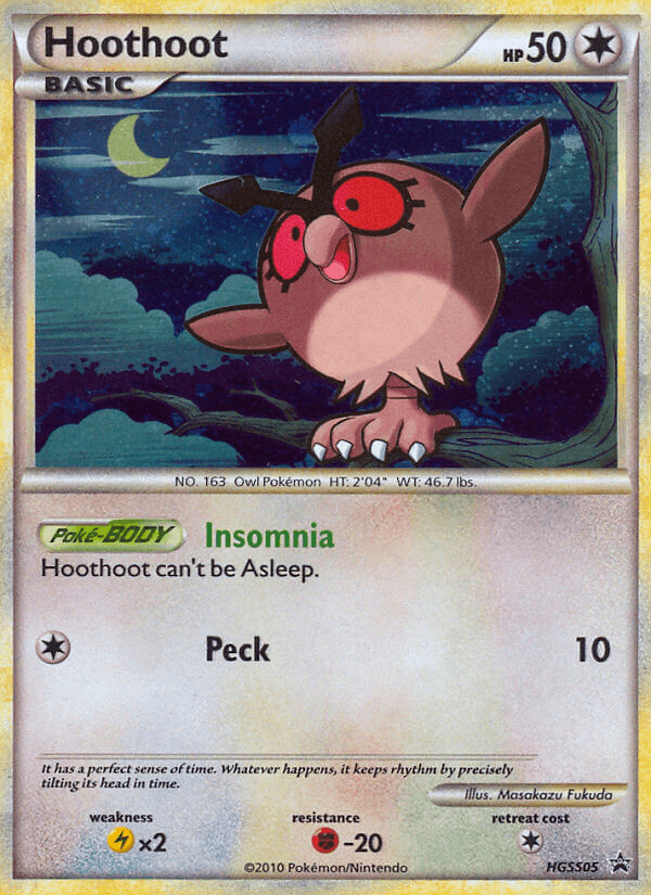 Hoothoot (HGSS05) [HeartGold & SoulSilver: Black Star Promos] (Online Only)