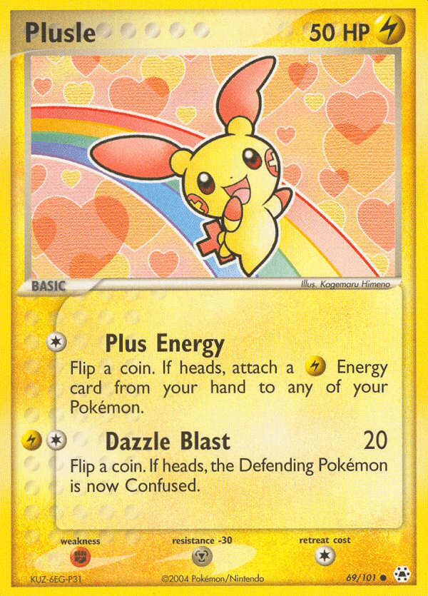 Plusle (69/101) [EX: Hidden Legends] (Online Only)