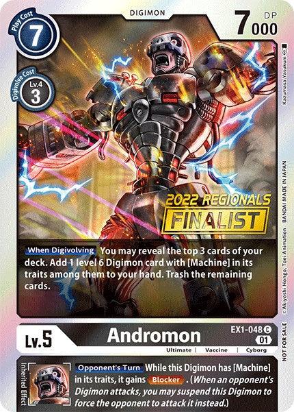 Andromon [EX1-048] (2022 Championship Online Regional) (Online Finalist) [Classic Collection Promos] (ONLINE ORDER ONLY)