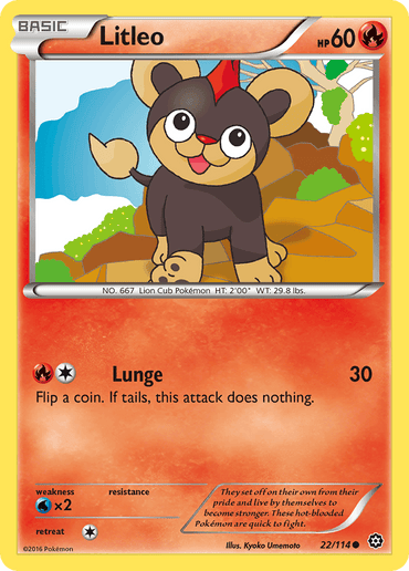 Litleo (22/114) [XY: Steam Siege] (Online Only)