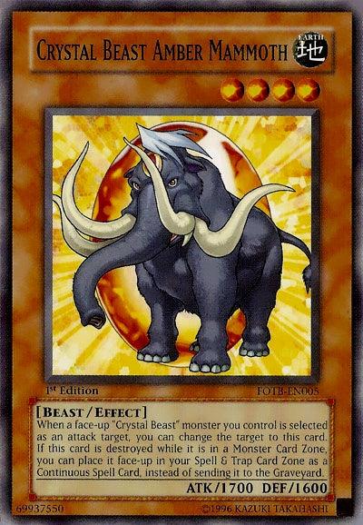 Crystal Beast Amber Mammoth [FOTB-EN005] Common (ONLINE ORDER ONLY)