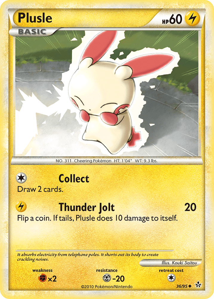 Plusle (36/95) [HeartGold & SoulSilver: Unleashed] (Online Only)