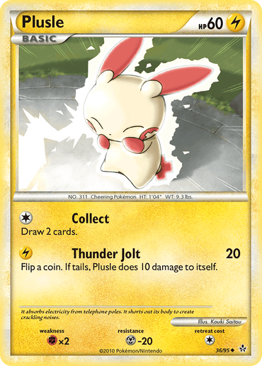 Plusle (36/95) [HeartGold & SoulSilver: Unleashed] (Online Only)