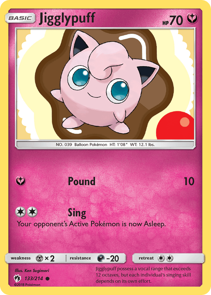 Jigglypuff (133/214) [Sun & Moon: Lost Thunder] (Online Only)