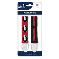 Georgia Bulldogs - Pacifier Clip 2-Pack (ONLINE ORDER ONLY)