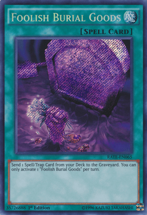 Foolish Burial Goods [RATE-EN065] Secret Rare (ONLINE ORDER ONLY)