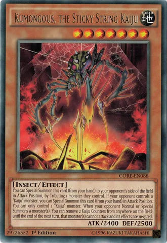 Kumongous, the Sticky String Kaiju [CORE-EN088] Rare