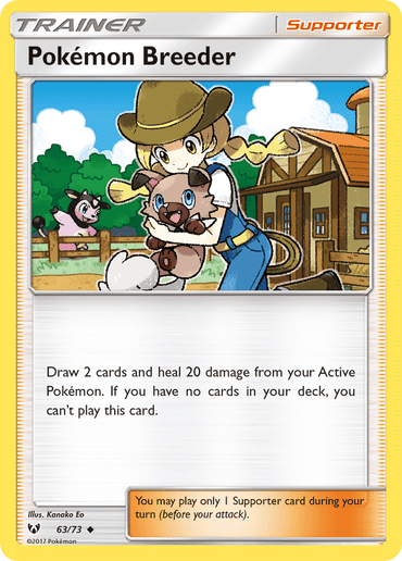 Pokemon Breeder (63/73) [Sun & Moon: Shining Legends] (Online Only)