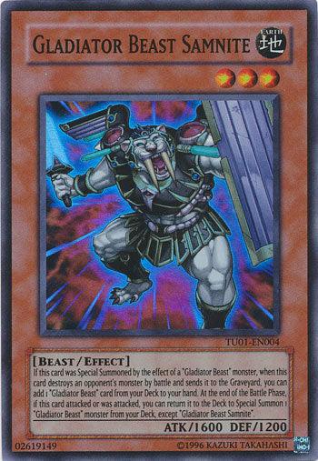 Gladiator Beast Samnite [TU01-EN004] Super Rare (ONLINE ORDER ONLY)