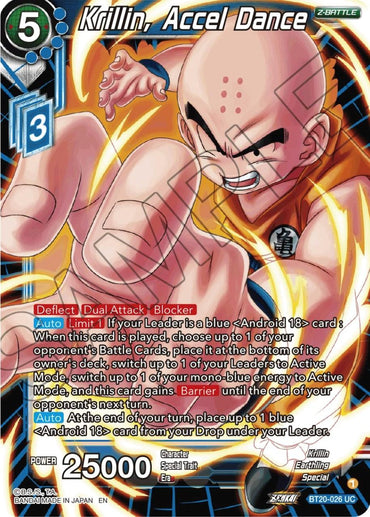 Krillin, Accel Dance (BT20-026) [Power Absorbed] (ONLINE ORDER ONLY)