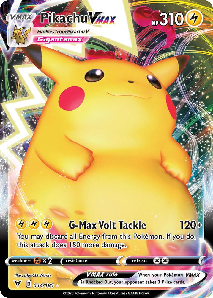 Pikachu VMAX (044/185) [Sword & Shield: Vivid Voltage] (Online Only)