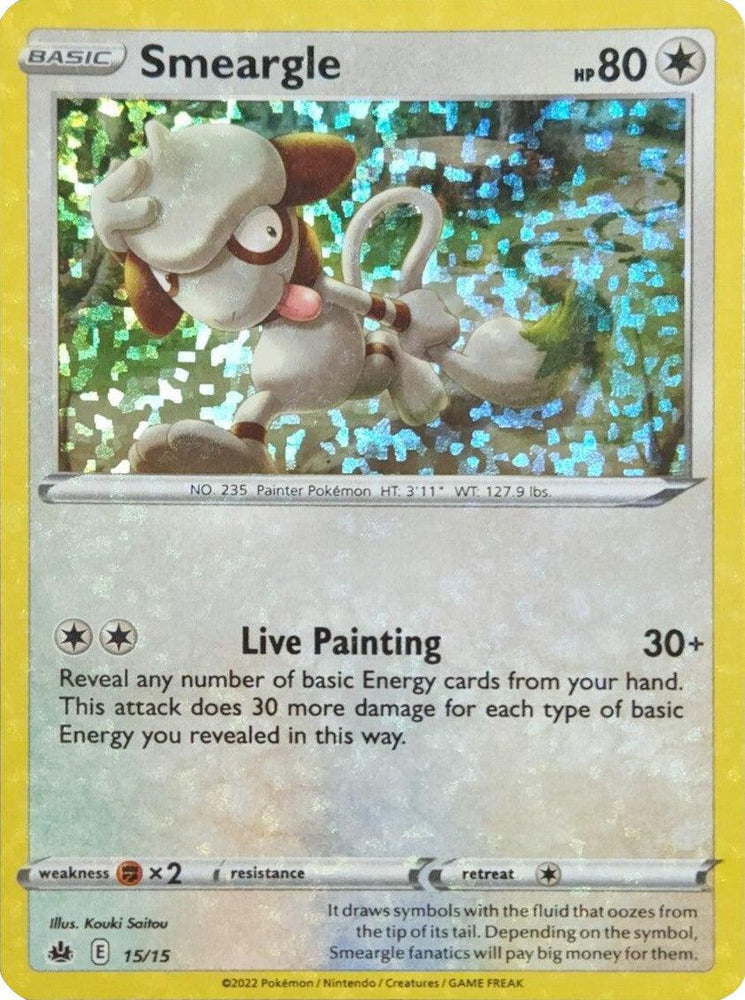 Smeargle (15/15) [McDonald's Promos: Match Battle] (Online Only)