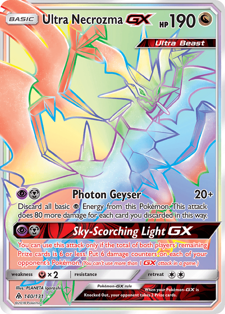 Ultra Necrozma GX (140/131) [Sun & Moon: Forbidden Light] (Online Only)