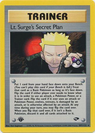 Lt. Surge's Secret Plan (107/132) [Gym Challenge 1st Edition] (Online Only)