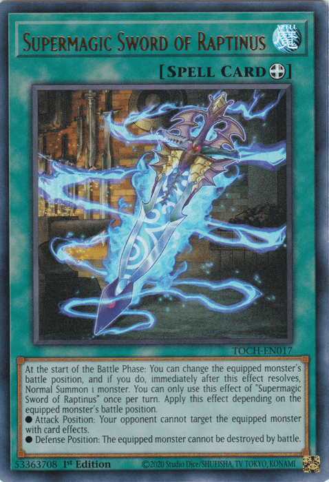 Supermagic Sword of Raptinus [TOCH-EN017] Ultra Rare (ONLINE ORDER ONLY)