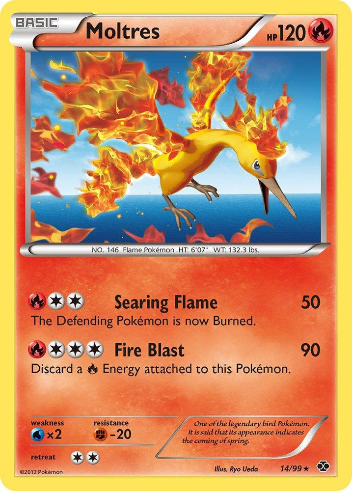 Moltres (14/99) (Blister Exclusive) [Black & White: Next Destinies] (Online Only)