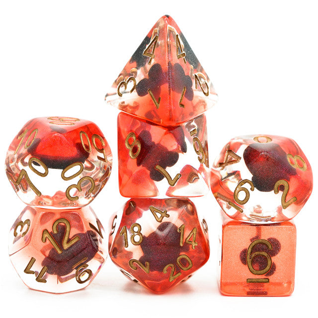"Clubs" Shape of My Heart 7-Dice Set (Online Only)