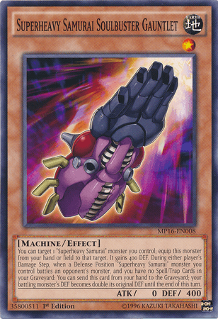 Superheavy Samurai Soulbuster Gauntlet [MP16-EN008] Common (ONLINE ORDER ONLY)