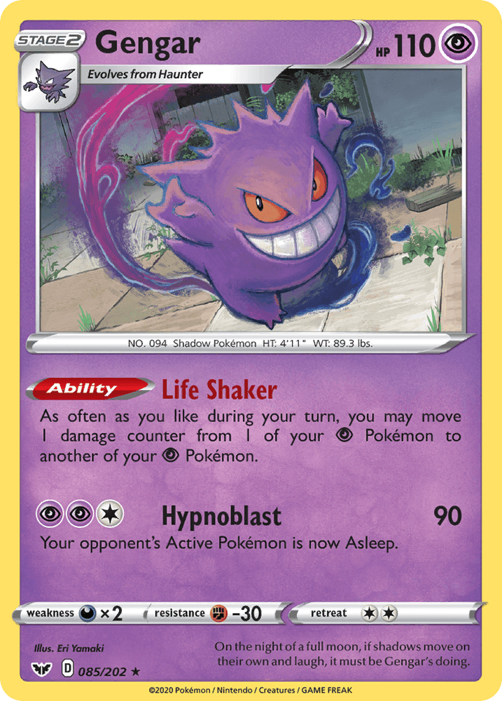 Gengar (085/202) [Sword & Shield: Base Set] (Online Only)
