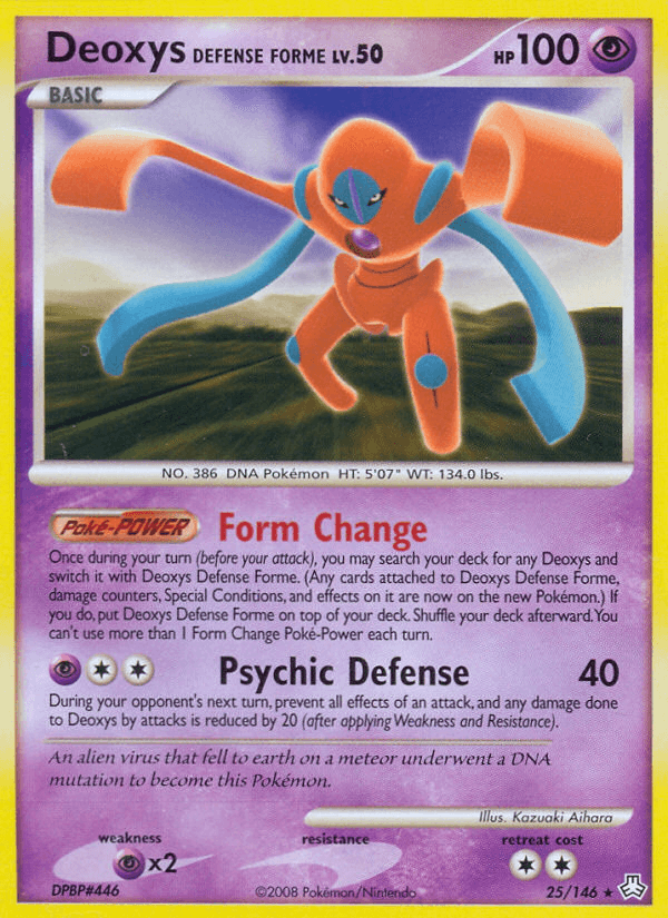 Deoxys Defense Forme (25/146) [Diamond & Pearl: Legends Awakened] (Online Only)