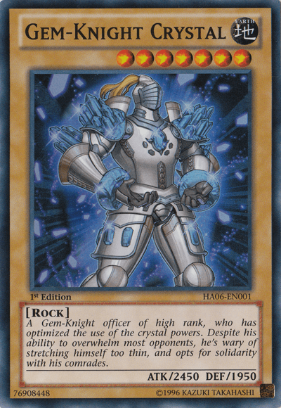 Gem-Knight Crystal [HA06-EN001] Super Rare (ONLINE ORDER ONLY)