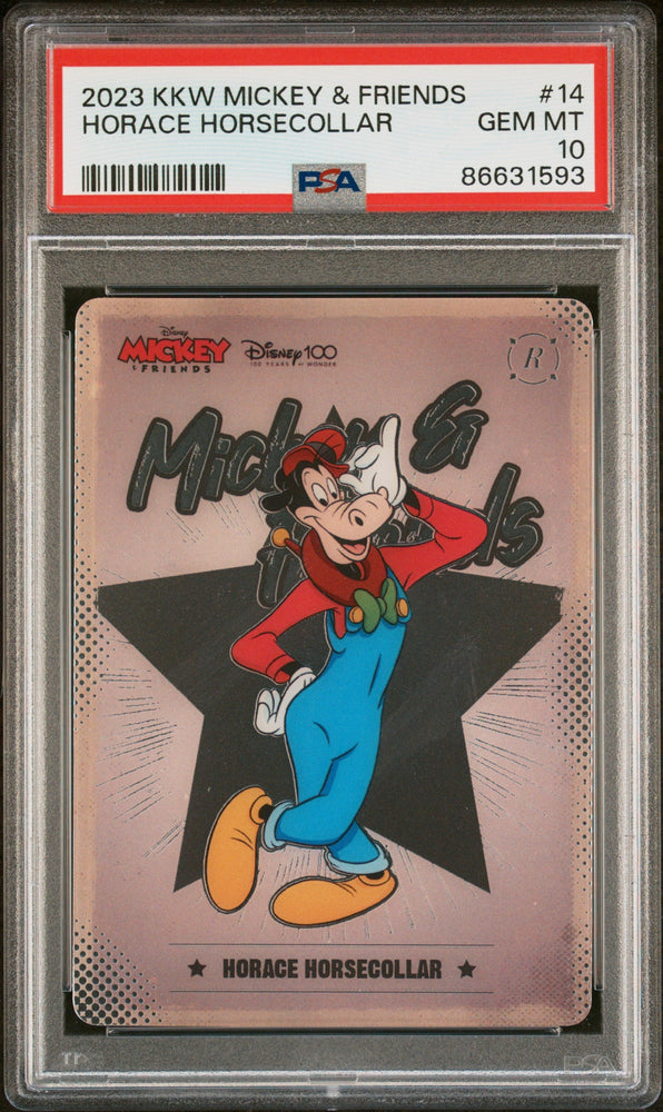2023 KAKAWOW HOTBOX MICKEY & FRIENDS CHEERFUL TIMES HORACE HORSECOLLAR 14 PSA 10 (Online Order Only)
