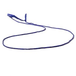 1mm Lapis Lazuli micro-plain tube beads 14.5 inches  AA Grade (ONLINE ORDER ONLY)