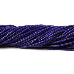 1mm Lapis Lazuli micro-plain tube beads 14.5 inches  AA Grade (ONLINE ORDER ONLY)