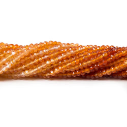 2-2.5mm Carnelian Faceted Rondelle Beads 13.5 inch 172 pieces (ONLINE ORDER ONLY)