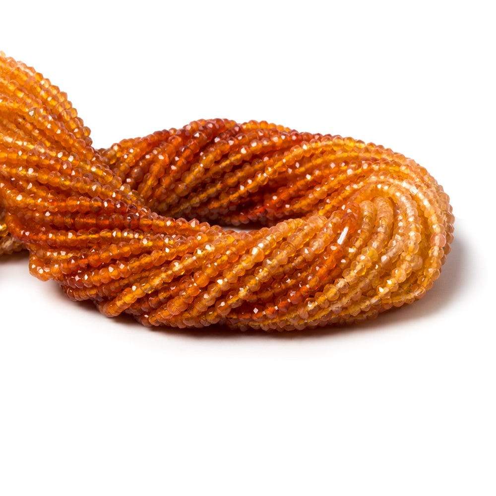 2-2.5mm Carnelian Faceted Rondelle Beads 13.5 inch 172 pieces (ONLINE ORDER ONLY)