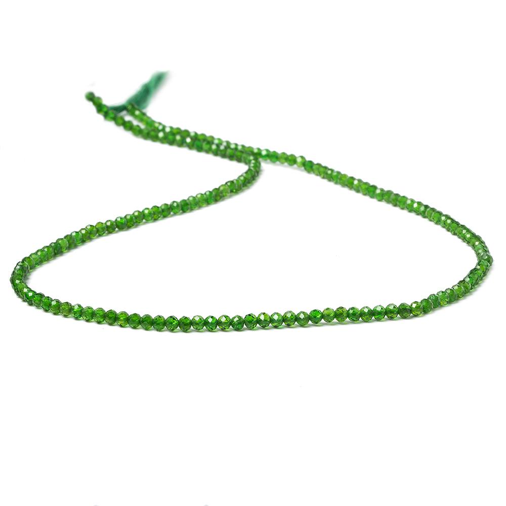 2-2.5mm Chrome Diopside Micro Faceted round beads 12.5 inch 130 pieces (ONLINE ORDER ONLY)