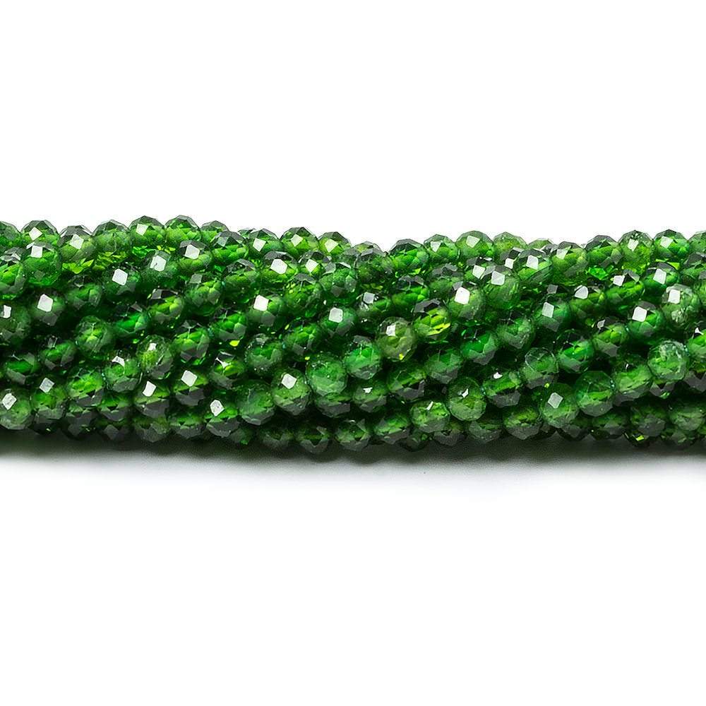 2-2.5mm Chrome Diopside Micro Faceted round beads 12.5 inch 130 pieces (ONLINE ORDER ONLY)
