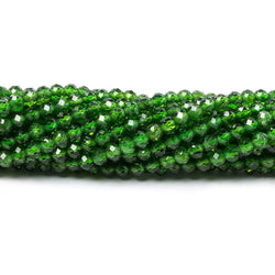 2-2.5mm Chrome Diopside Micro Faceted round beads 12.5 inch 130 pieces (ONLINE ORDER ONLY)