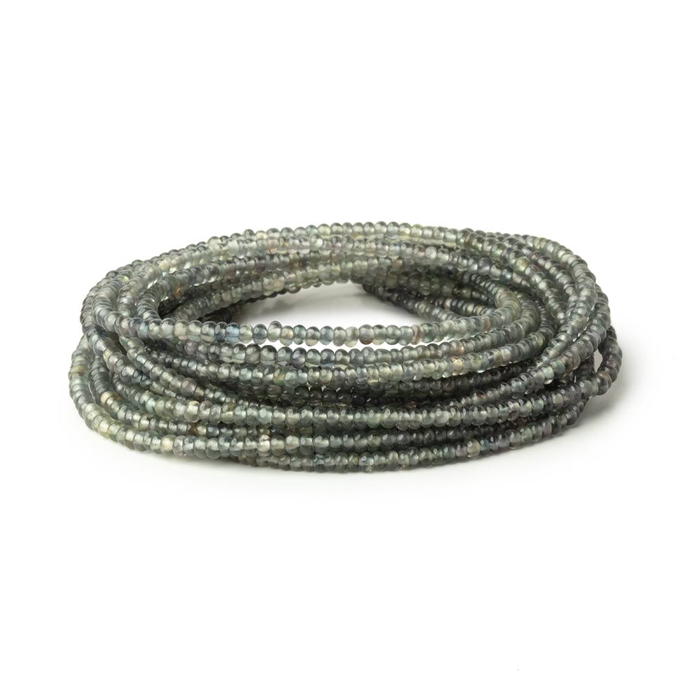 2-2.5mm Color Change Sapphire Plain Rondelle Beads 18 inch 300 pieces (ONLINE ORDER ONLY)