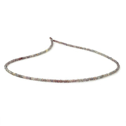 2-2.5mm Color Change Sapphire Plain Rondelles 18 inch 300 Beads (ONLINE ORDER ONLY)
