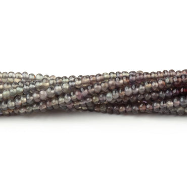 2-2.5mm Color Change Sapphire Plain Rondelles 18 inch 300 Beads (ONLINE ORDER ONLY)