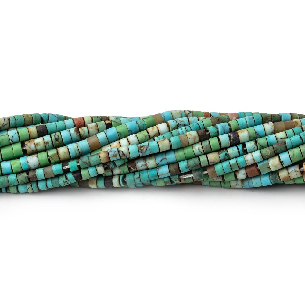 2-2.5mm Howlite Hand Cut Tube Beads 14.5 inch 200 pieces (ONLINE ORDER ONLY)