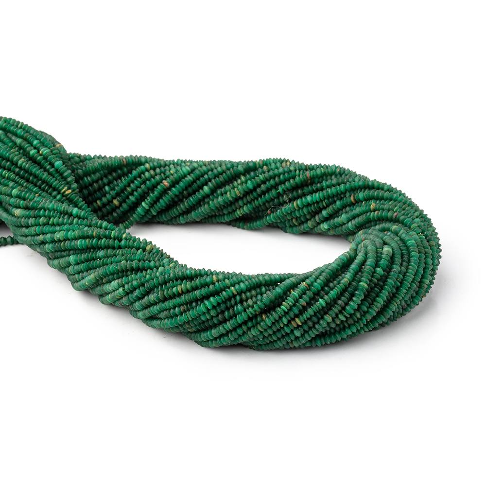 2-2.5mm Jade Plain Disc Rondelle Beads 14.5 inch 260 pieces (ONLINE ORDER ONLY)