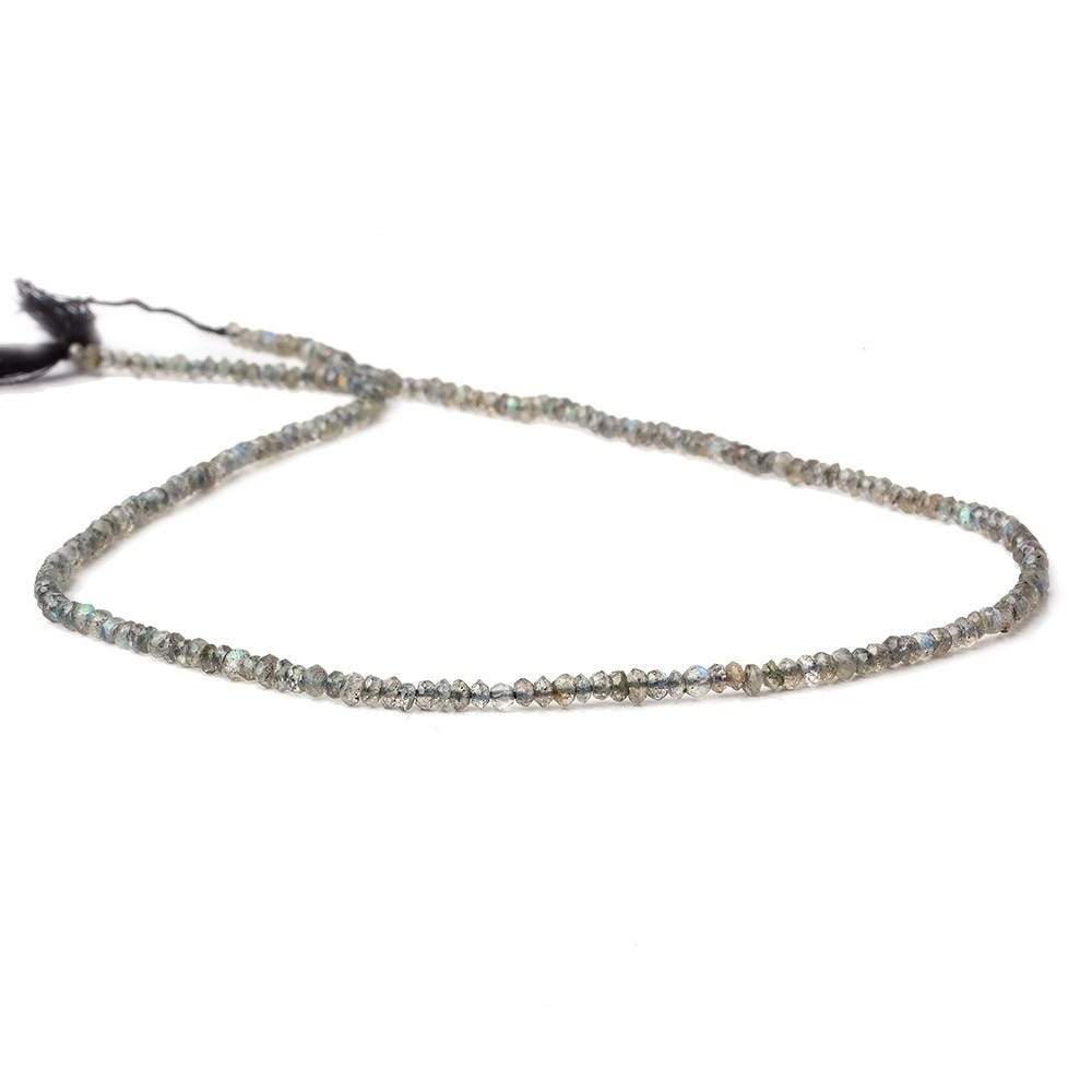 2-2.5mm Labradorite Beads Faceted Rondelle 13.5 162 pieces (ONLINE ORDER ONLY)