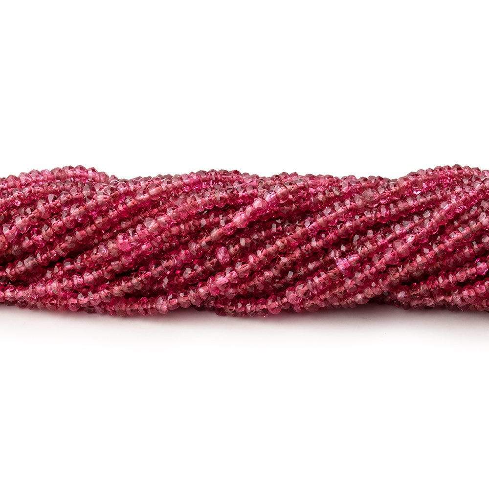 2-2.5mm Red Spinel Faceted Rondelle Beads 16 inch 300 pieces AAA (ONLINE ORDER ONLY)