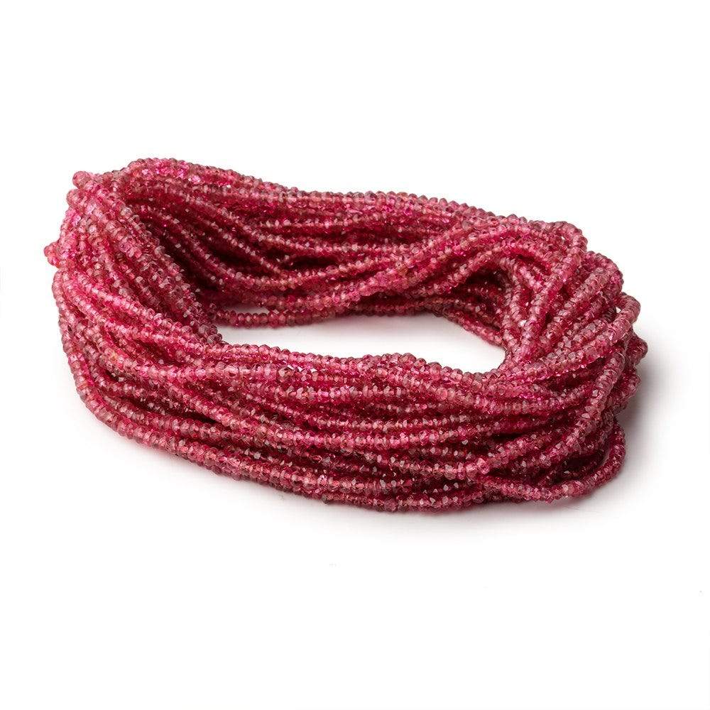 2-2.5mm Red Spinel Faceted Rondelle Beads 16 inch 300 pieces AAA (ONLINE ORDER ONLY)