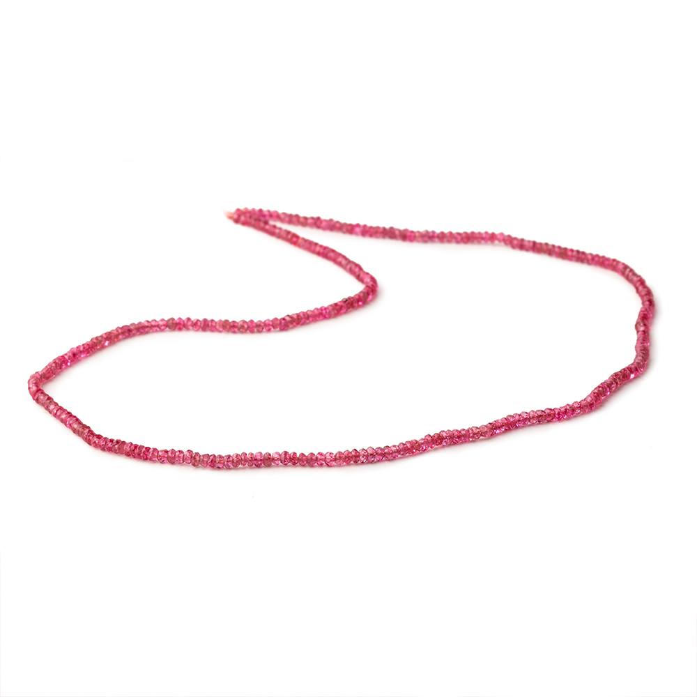 2-2.5mm Red Spinel Faceted Rondelle Beads 16 inch 300 pieces AAA (ONLINE ORDER ONLY)