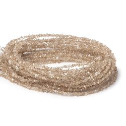 2-3.5mm Champagne Double Terminated Quartz Beads 15.5 inch 260 pieces (ONLINE ORDER ONLY)