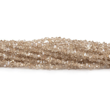 2-3.5mm Champagne Double Terminated Quartz Beads 15.5 inch 260 pieces (ONLINE ORDER ONLY)