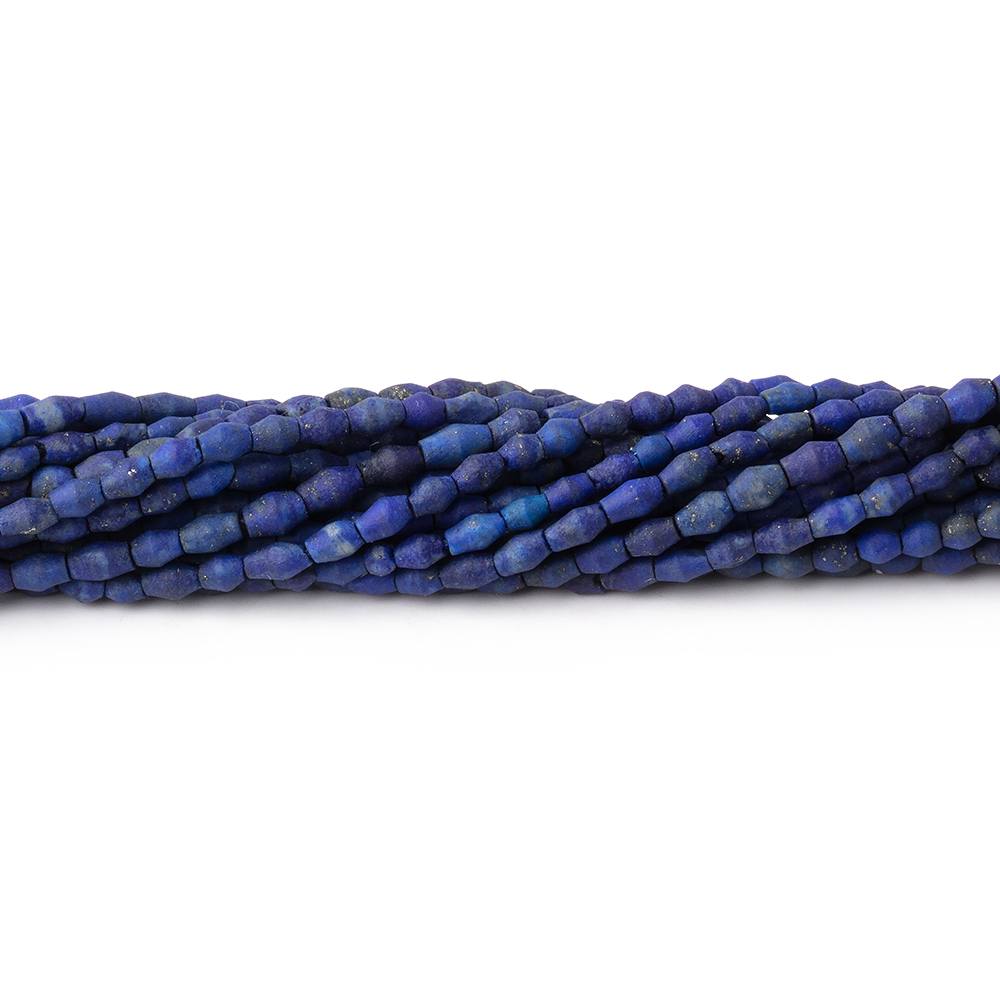 2-3.5mm Lapis Lazuli Plain Rice Beads 15 inch 121 pieces (ONLINE ORDER ONLY)