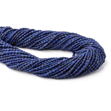 2-3.5mm Lapis Lazuli Plain Rice Beads 15 inch 121 pieces (ONLINE ORDER ONLY)